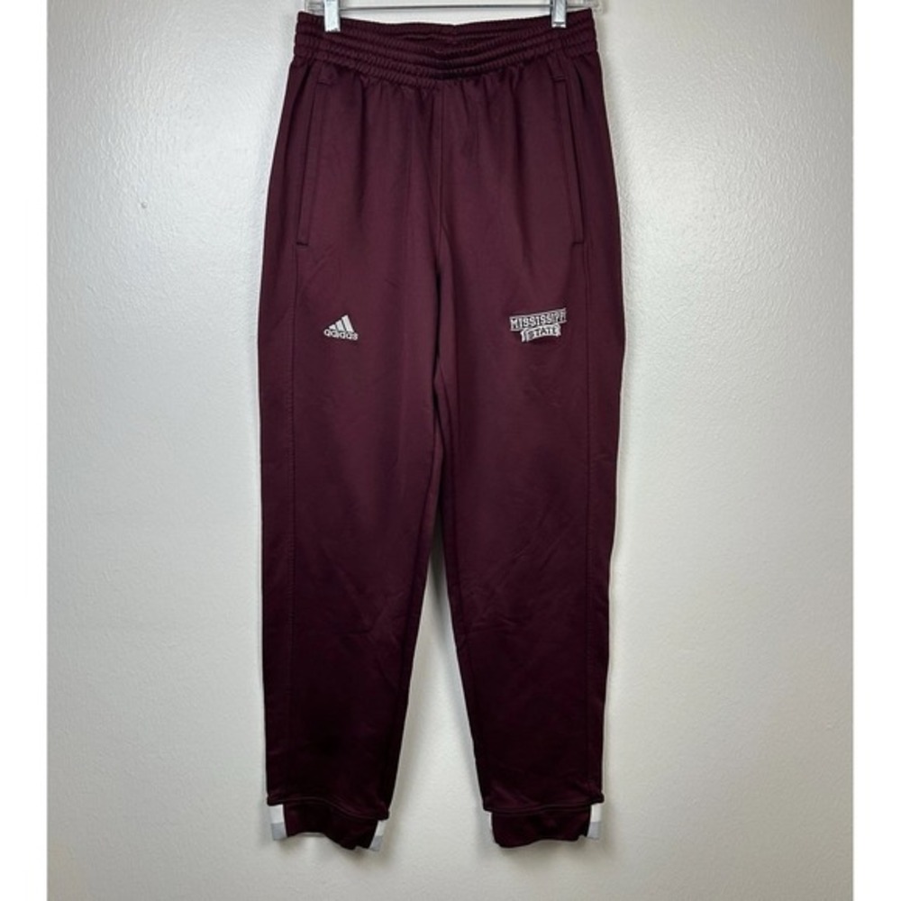 Adidas Men's Mississippi Bulldogs Maroon Sweatpants 2015 Retro Sportswear M Tall